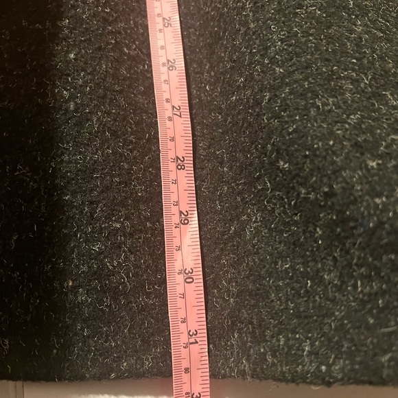 Vintage 80s Italian Wool Blend Pleated Hip Length Overcoat Blazer Plus 24W XXL - Picture 14 of 14